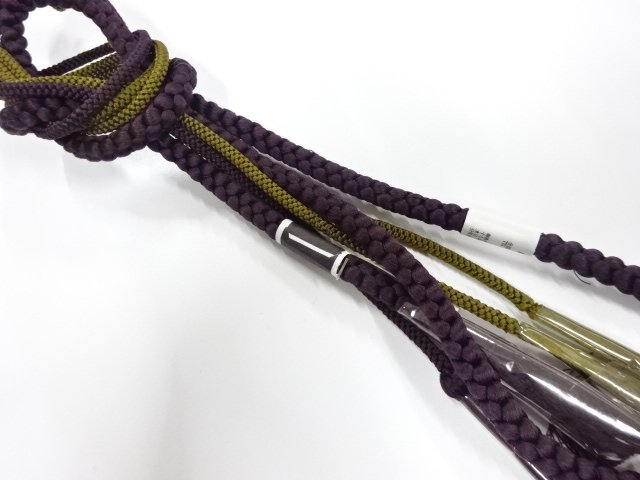 未使用品　正絹　手組帯締め